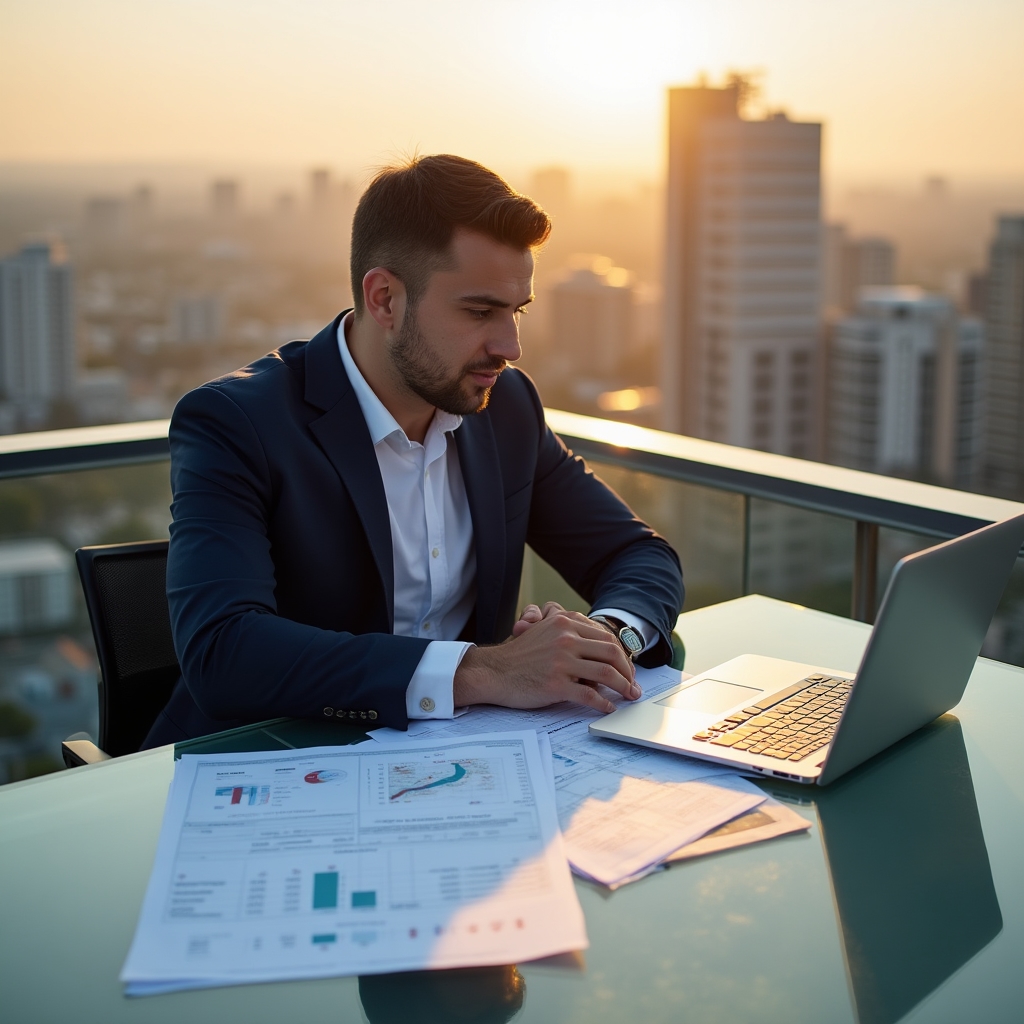 Анализ годового отчёта компании на рабочем столе